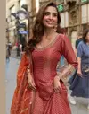 Kusum By Sayuri Viscose Jacquard Silk Online Gown With Dupatta Wholesale

